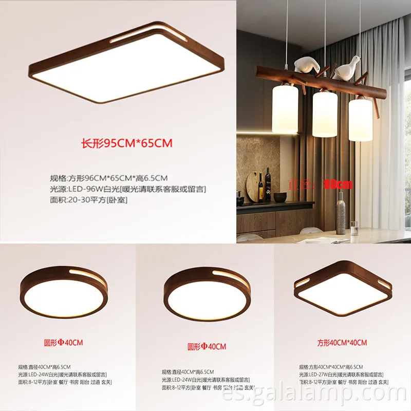 Luz de techo LED de diseño minimalista para casas modernas